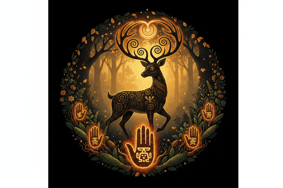 Manik Mayan Day Sign: The Deer & the Healing Hand