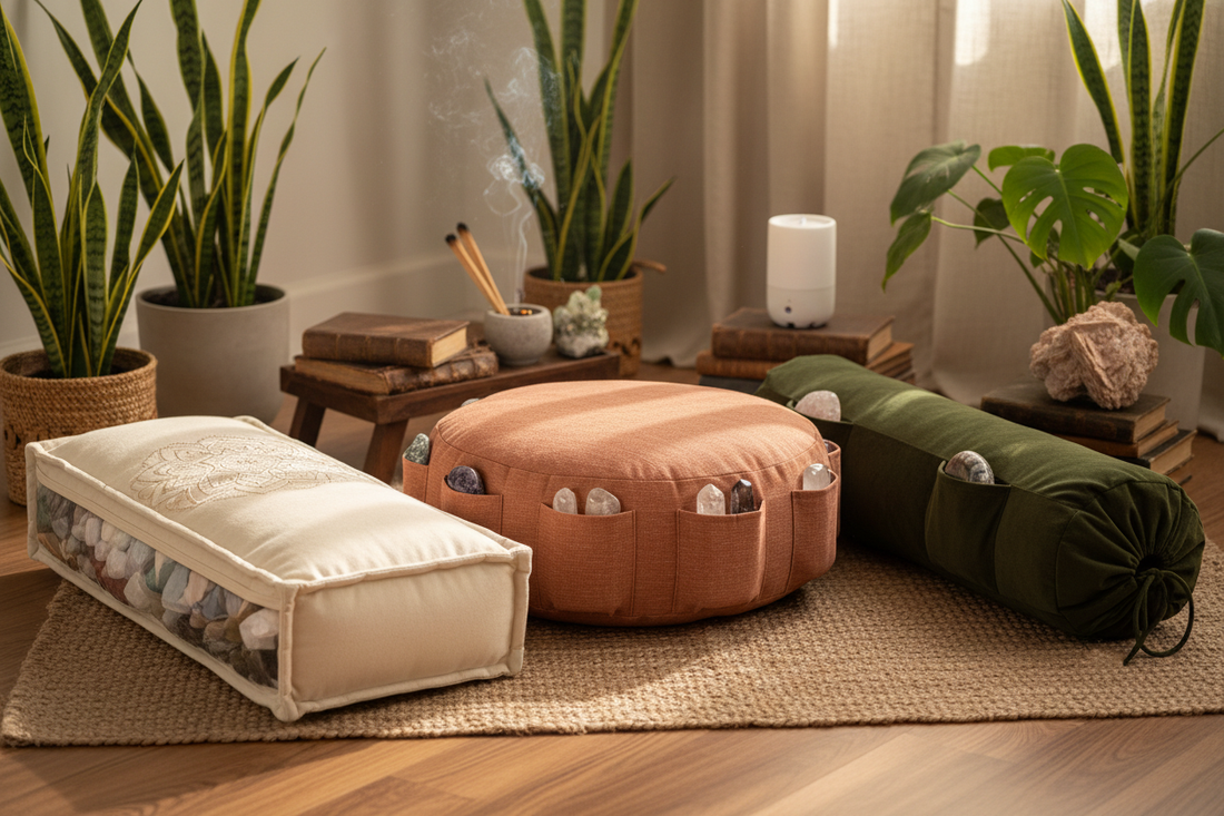 DIY Meditation Cushion with Crystal Pockets: Grounded Comfort for Your Practice
