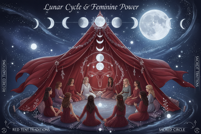 Menstrual Cycle Moon Red Tent Feminine Power