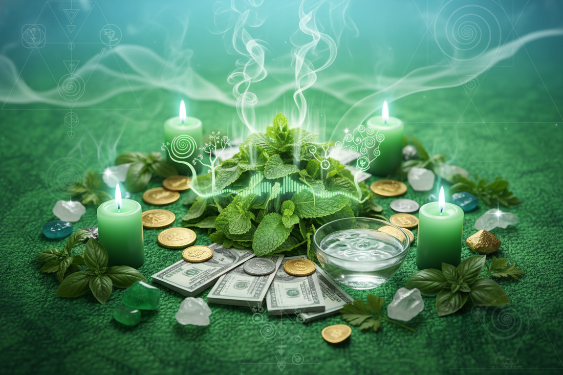 Mint Money Spell: Fresh Abundance Flow - Nicole's ritual universe