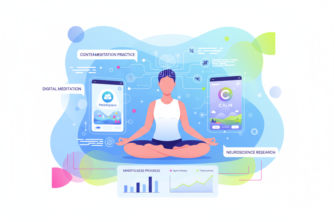 Modern Meditation Apps Neuroscience Digital Practice - Nicole's ritual universe