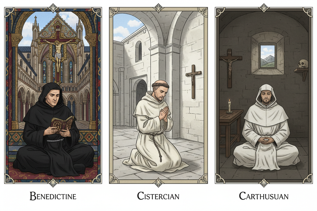 Benedictine, Cistercian, Carthusian: Different Orders, Different Mysteries - Nicole's ritual universe