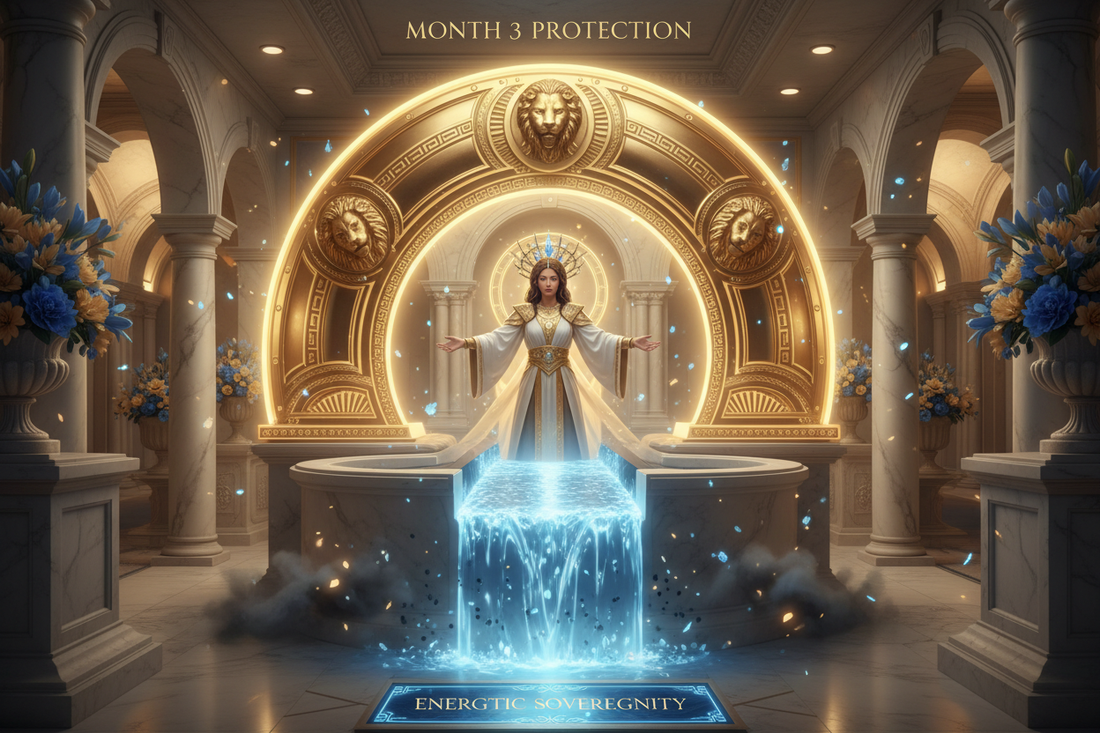 Month 3: Crystal Drain + Golden Vault Shield (Protection) - Nicole's ritual universe