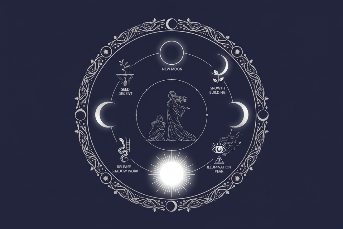 Monthly Practice: Moon Phases + Mystery Initiations