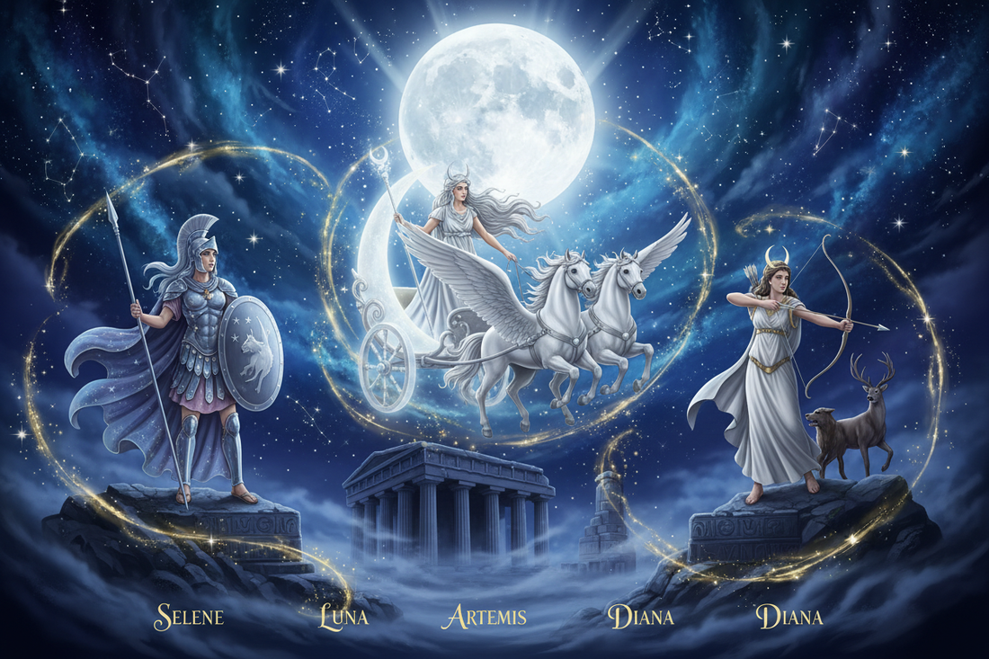 Ancient Moon Goddesses Selene Luna Artemis Diana - Nicole's ritual universe