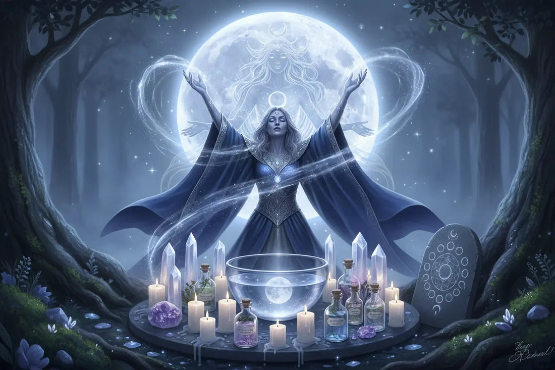 Moon Magic: Complete Guide to Working with Lunar Energy & Cycles Nicole's ritual universe