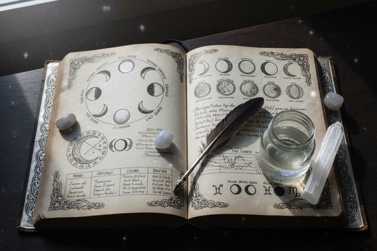 Moon Phase Grimoire Pages: Lunar Magic Documentation