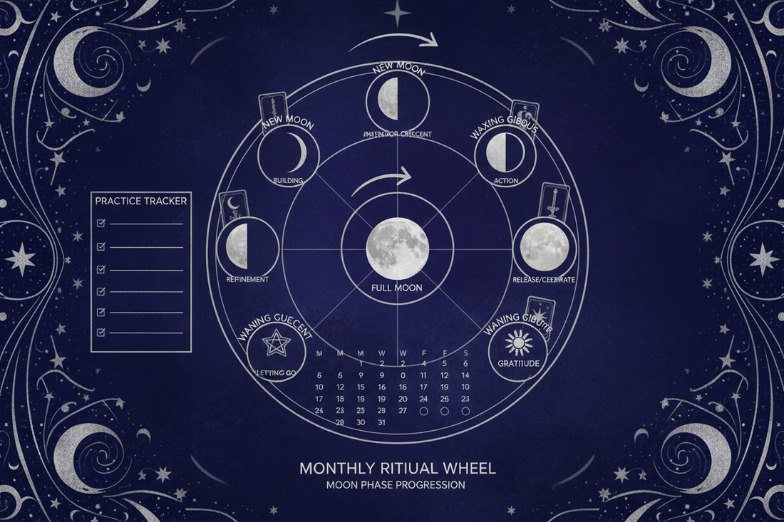 Moon Phase Tarot Practice: Monthly Ritual - Nicole's ritual universe