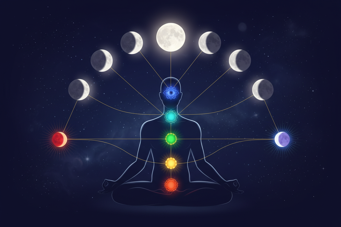 Moon Phases and Chakras: How Each Lunar Phase Activates Different Energy Centers Nicole's ritual universe