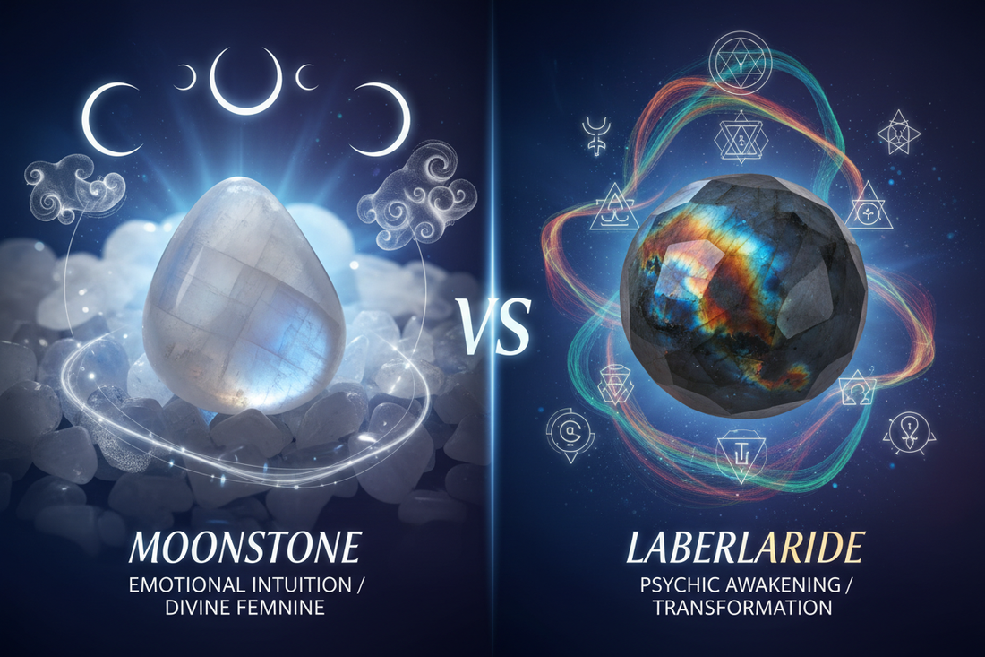 Moonstone vs Labradorite: Which Intuition Crystal is Right for You? - Nicole's ritual universe