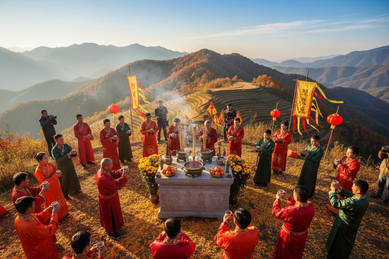 Double Ninth Rituals: Mountain Climbing and Chrysanthemum Wine Ceremon ...