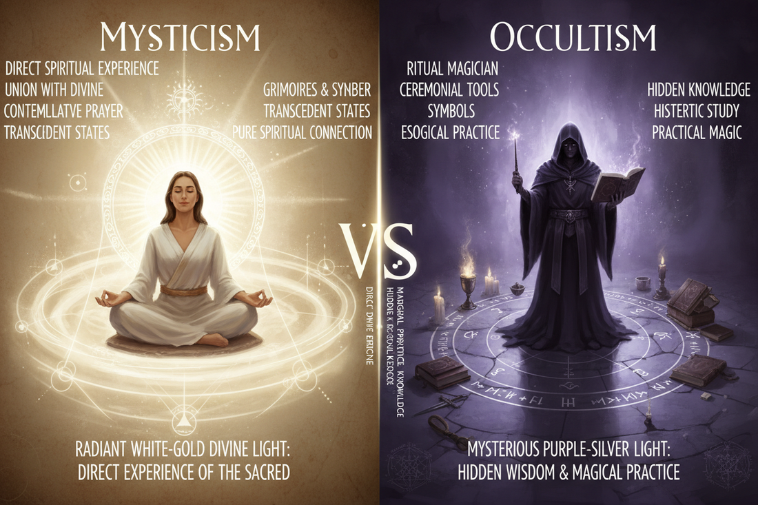 Mysticism vs Occultism: Understanding Spiritual Approaches