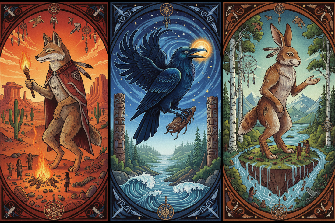 Native American Culture Heroes: Coyote, Raven, and Nanabozho - Trickster-Creators