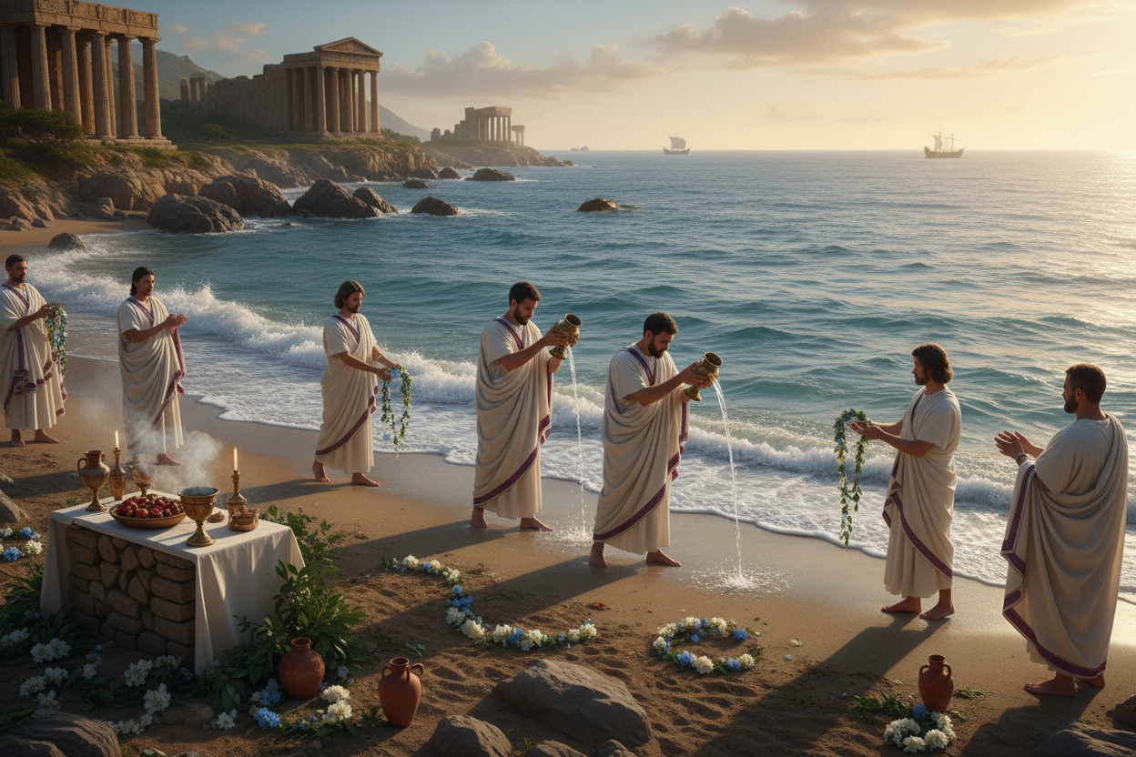 Neptunalia Rituals: Water Offerings and Sea God Ceremonies | Sacred ...