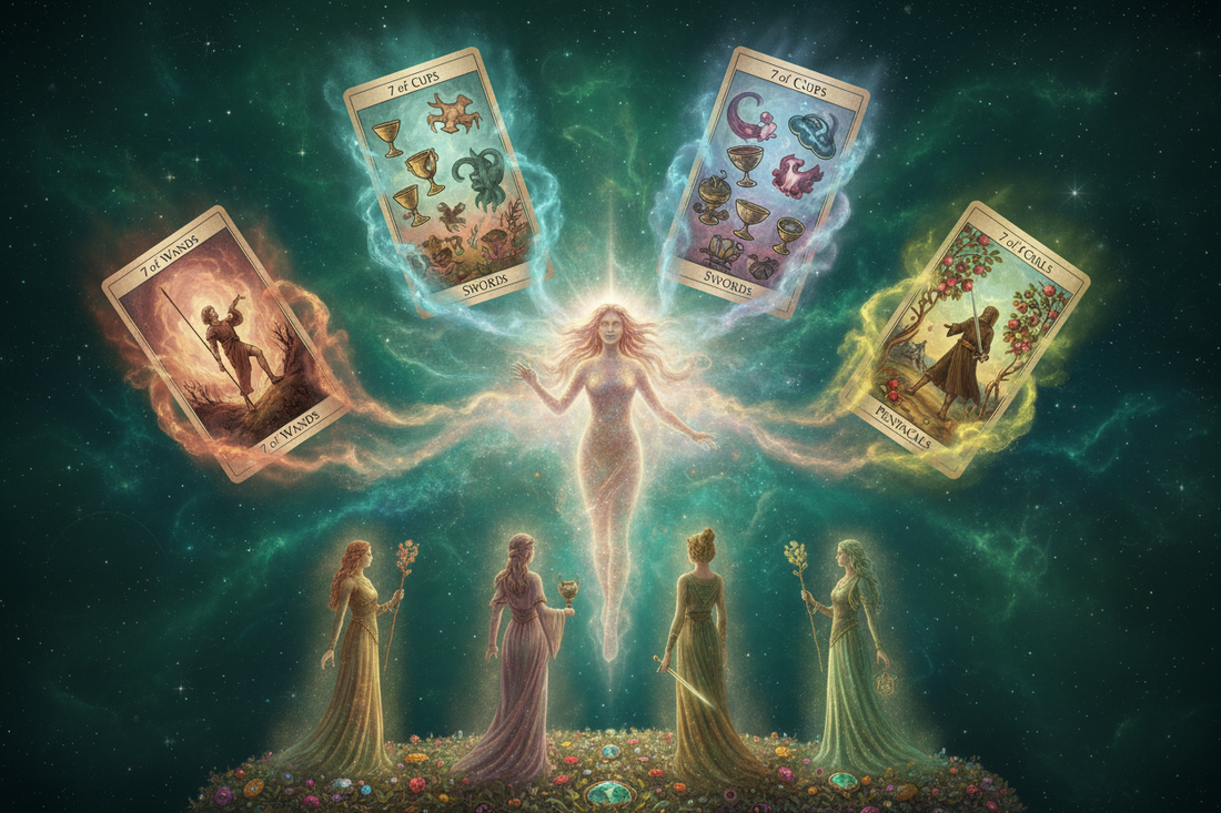 Netzach & Tarot: The Four Sevens, Four Princesses & the Victory Sephirah