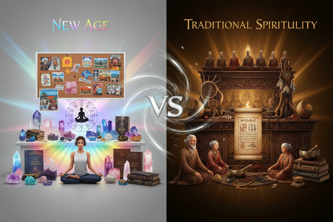 New Age vs Traditional Spirituality: Understanding Modern and Ancient Paths - Nicole's ritual universe