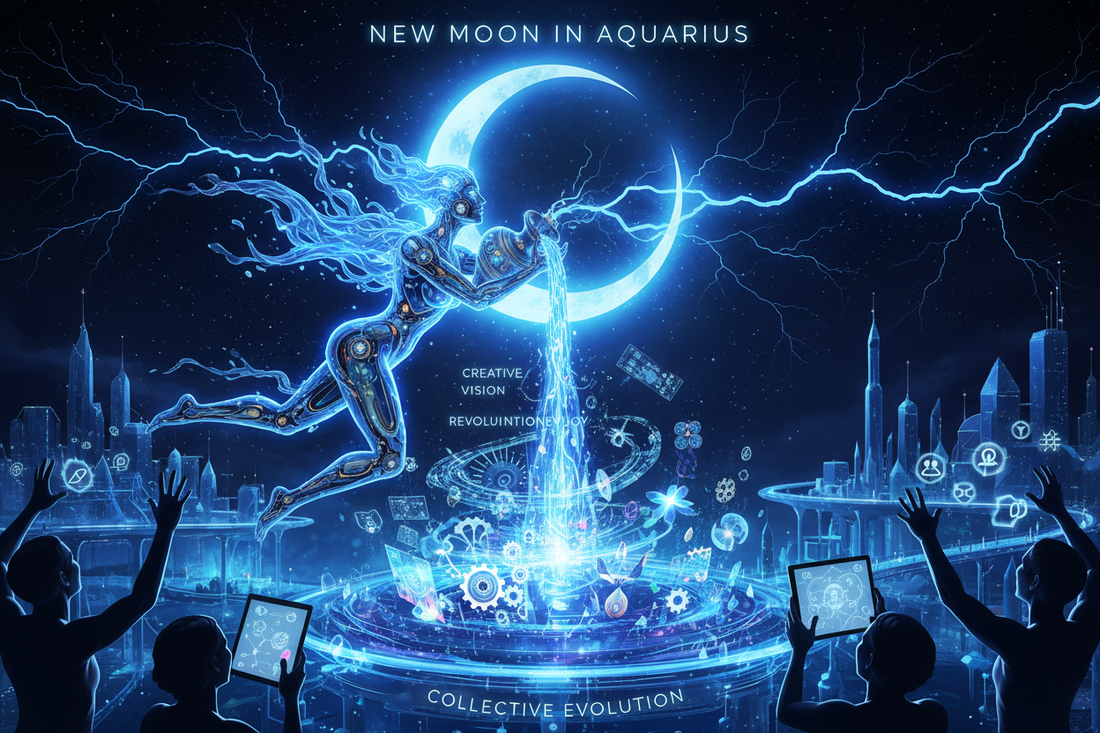 New Moon in Aquarius Light Path Ritual: Innovative Joy - Nicole's ritual universe