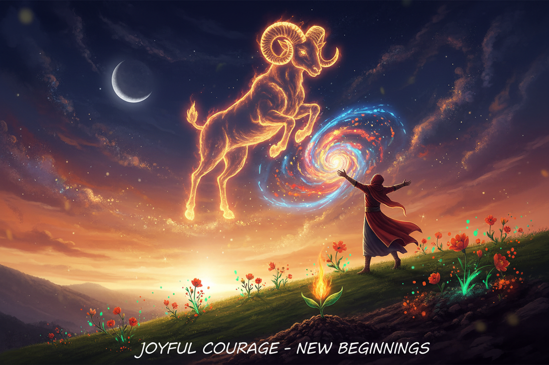 New Moon in Aries Light Path Ritual: Courageous New Beginnings - Nicole's ritual universe