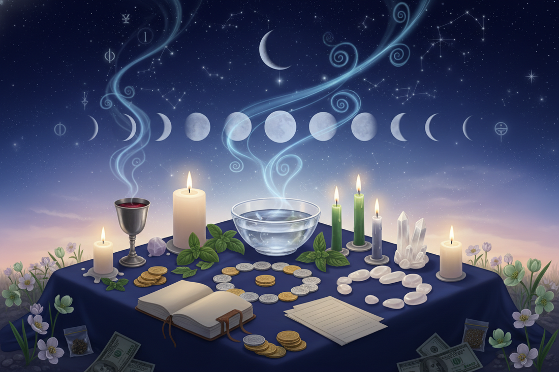 New Moon Money Ritual: Fresh Abundance Ceremony - Nicole's ritual universe