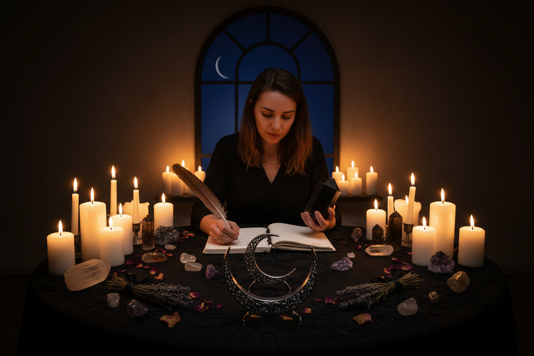 New Moon Ritual: Setting Intentions in Darkness Nicole's ritual universe