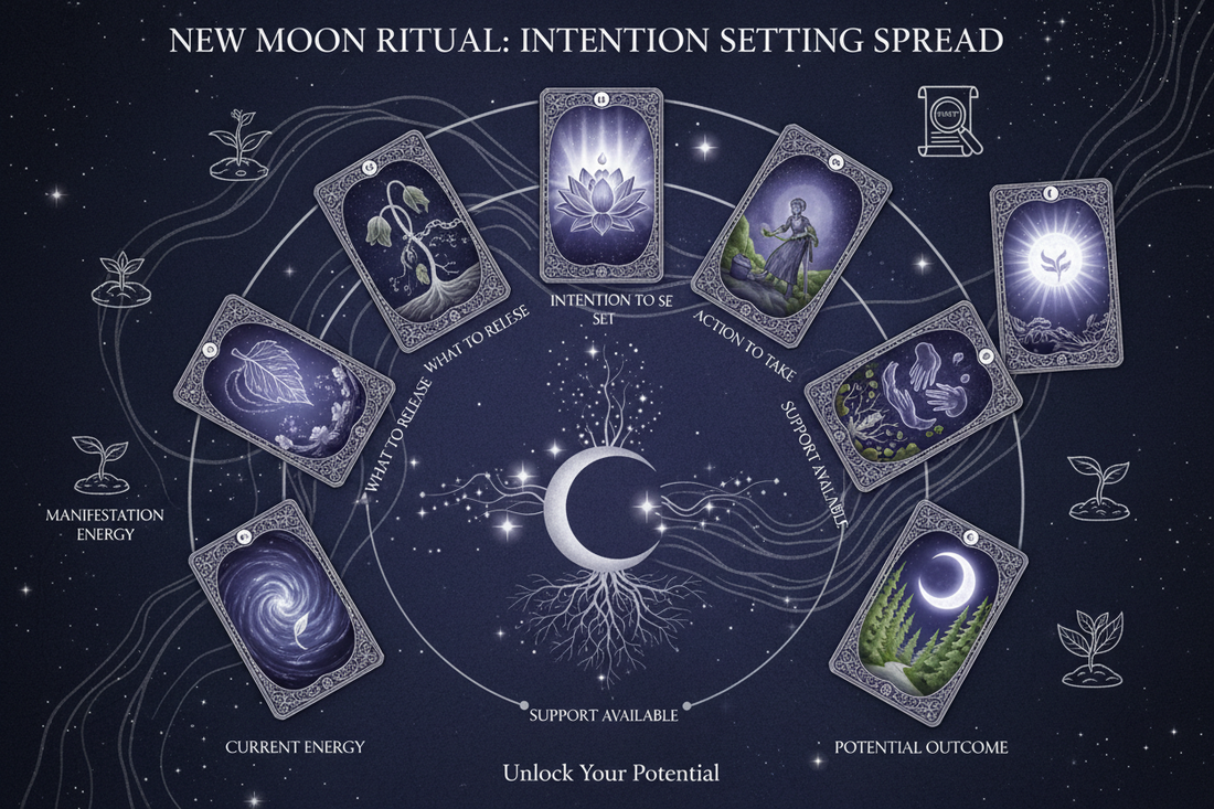New Moon Tarot Spread: Setting Intentions - Nicole's ritual universe