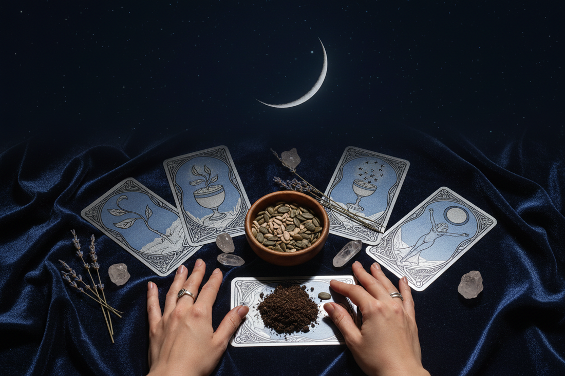 The New Moon Tarot Spread: Setting Intentions with Tarot Nicole's ritual universe