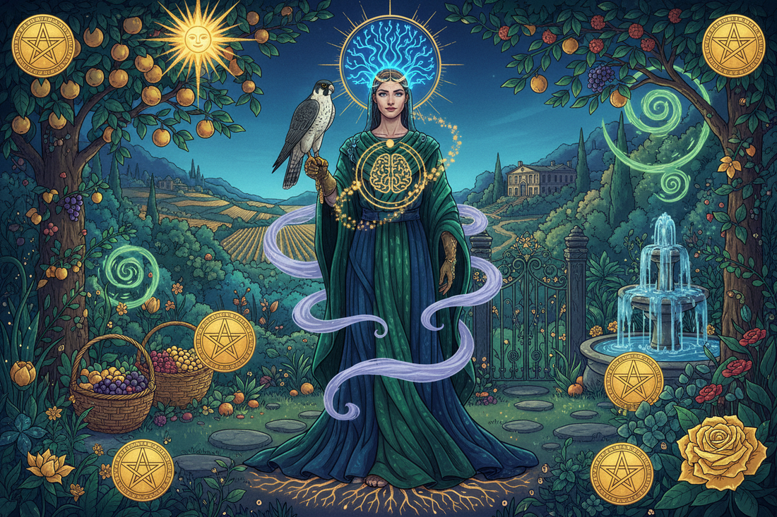 Nine of Pentacles — Independence, Self-Worth, and Autonomy - Nicole's ritual universe