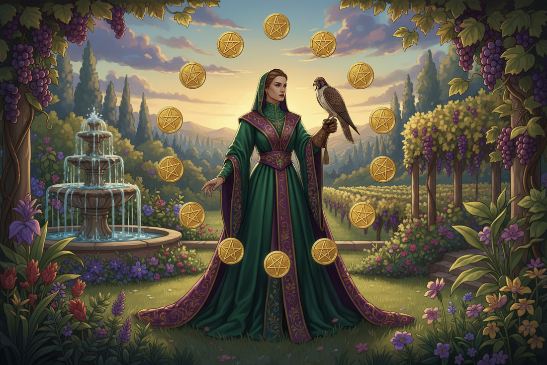 Nine of Pentacles: Complete Guide to Meaning & Symbolism
