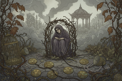 Nine of Pentacles Reversed: False Independence & Empty Luxury