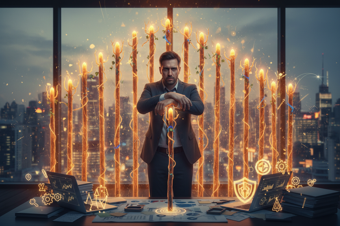 Nine of Wands in Career Readings: Professional Resilience & Final Push