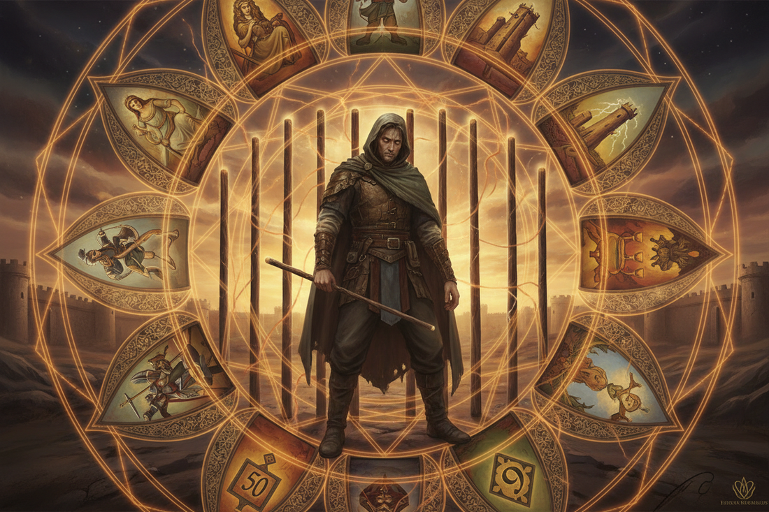 Nine of Wands Combinations: With Major & Minor Arcana