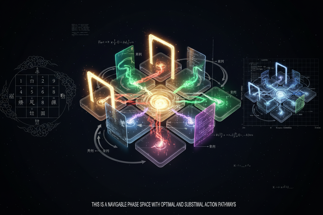 Nine Palaces as State Space, Eight Gates as Action Windows