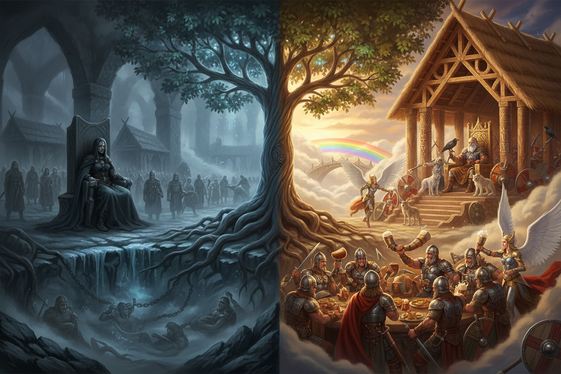 Norse Hel and Valhalla: Two Afterlife Realms
