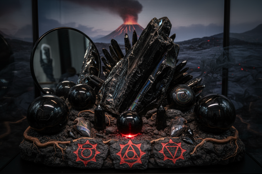 Obsidian: The Mirror Stone - Complete Guide to Shadow Work & Protection