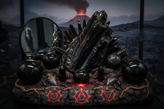 Obsidian: The Mirror Stone - Complete Guide to Shadow Work & Protection - Nicole's ritual universe