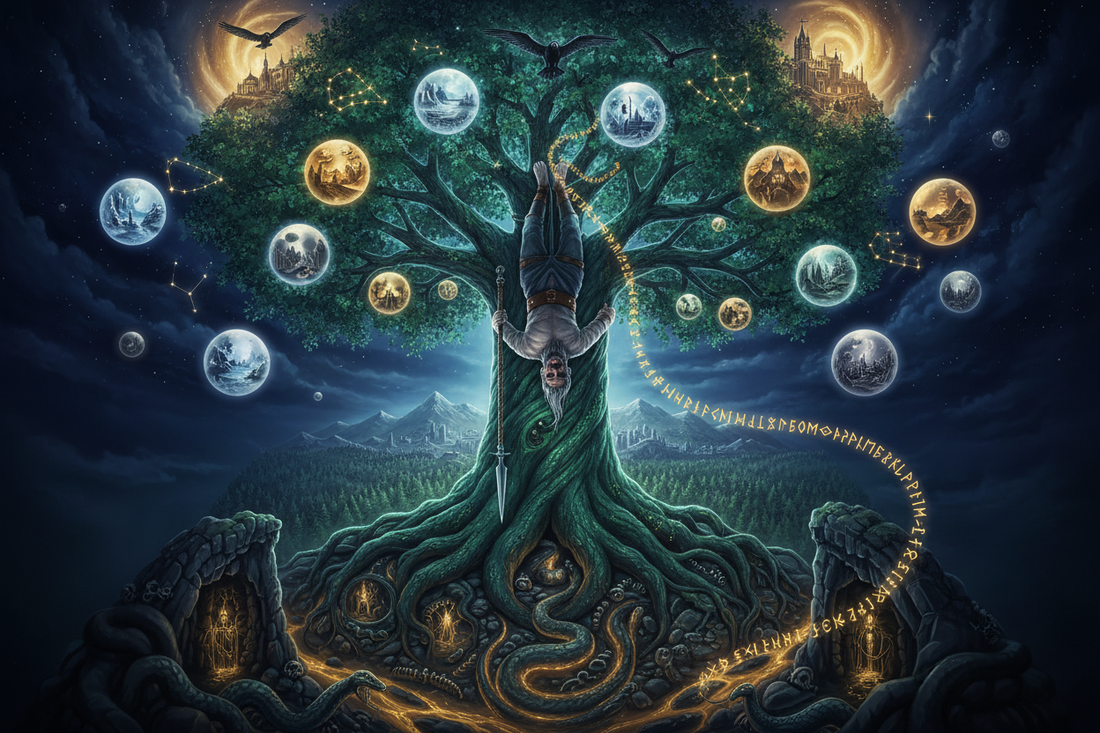 Odin's Sacrifice: Hanging on Yggdrasil for Wisdom - Nicole's ritual universe
