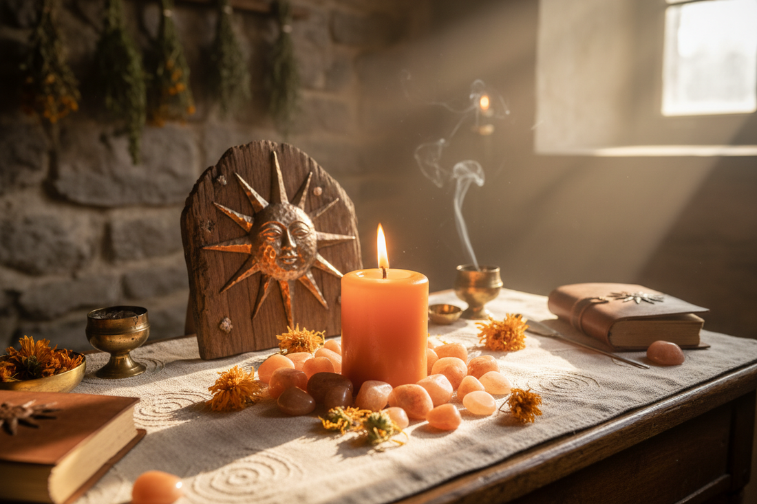 Orange Candle & Solar Magic: Harnessing the Power of the Sun