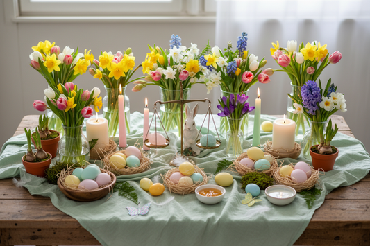 Ostara Altar Setup: Eggs, Flowers & Pastels