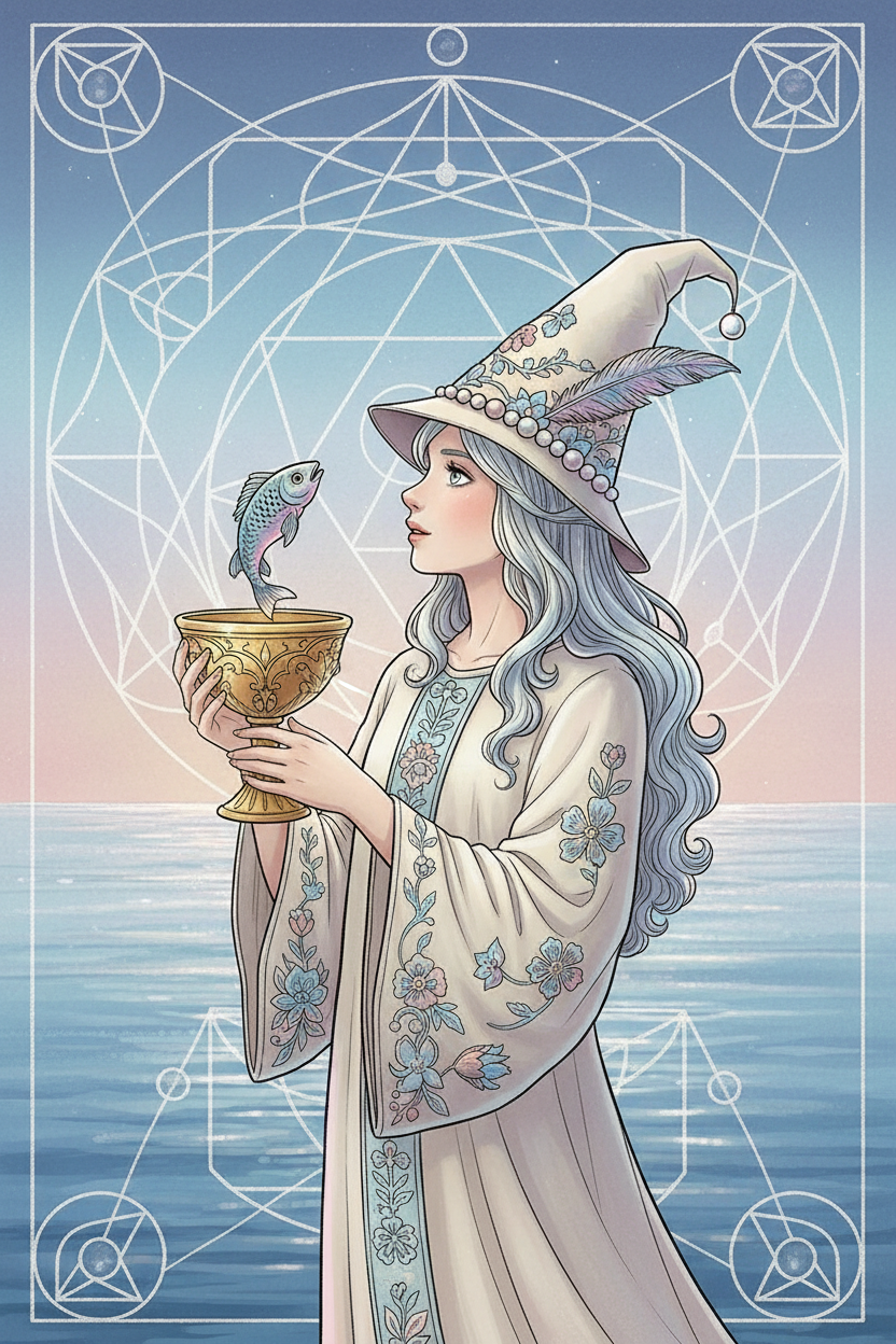 Page of Cups (Light Path): Tarot Card Meaning, Ritual & Meditation Nicole's ritual universe