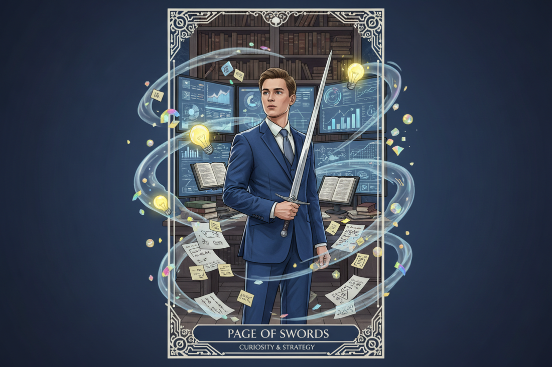 Page of Swords in Career Readings: Research, Learning & New Ideas - Nicole's ritual universe