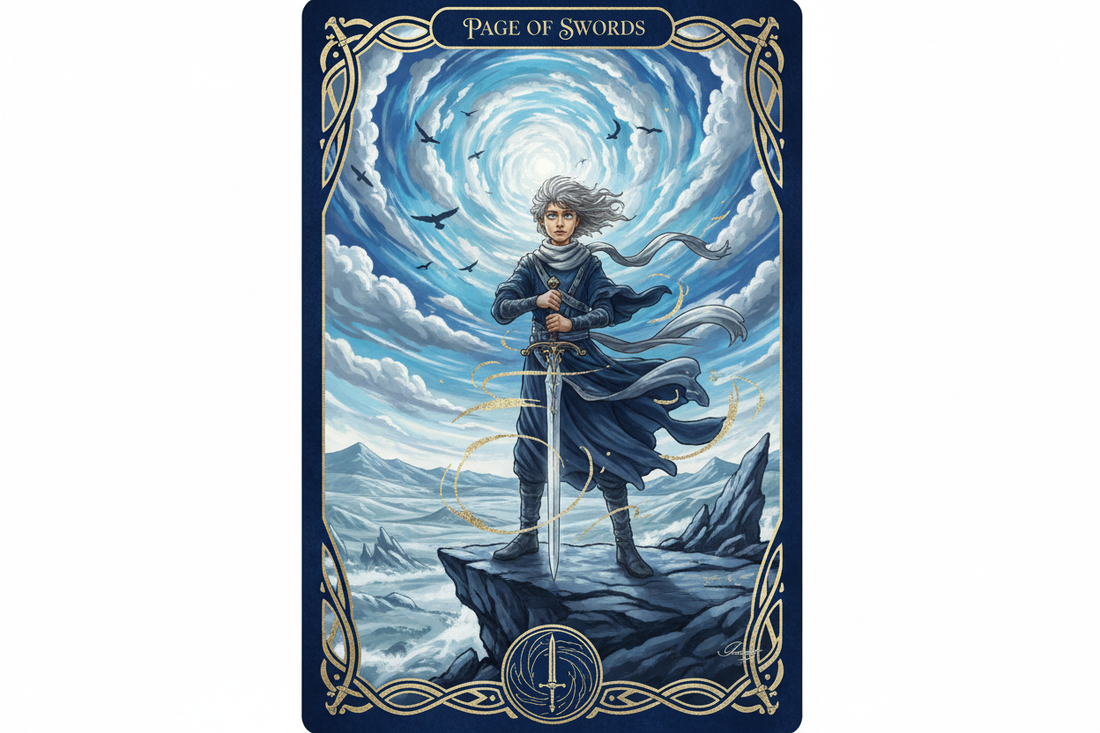 Page of Swords Tarot Card: Complete Guide to Meaning & Symbolism - Nicole's ritual universe