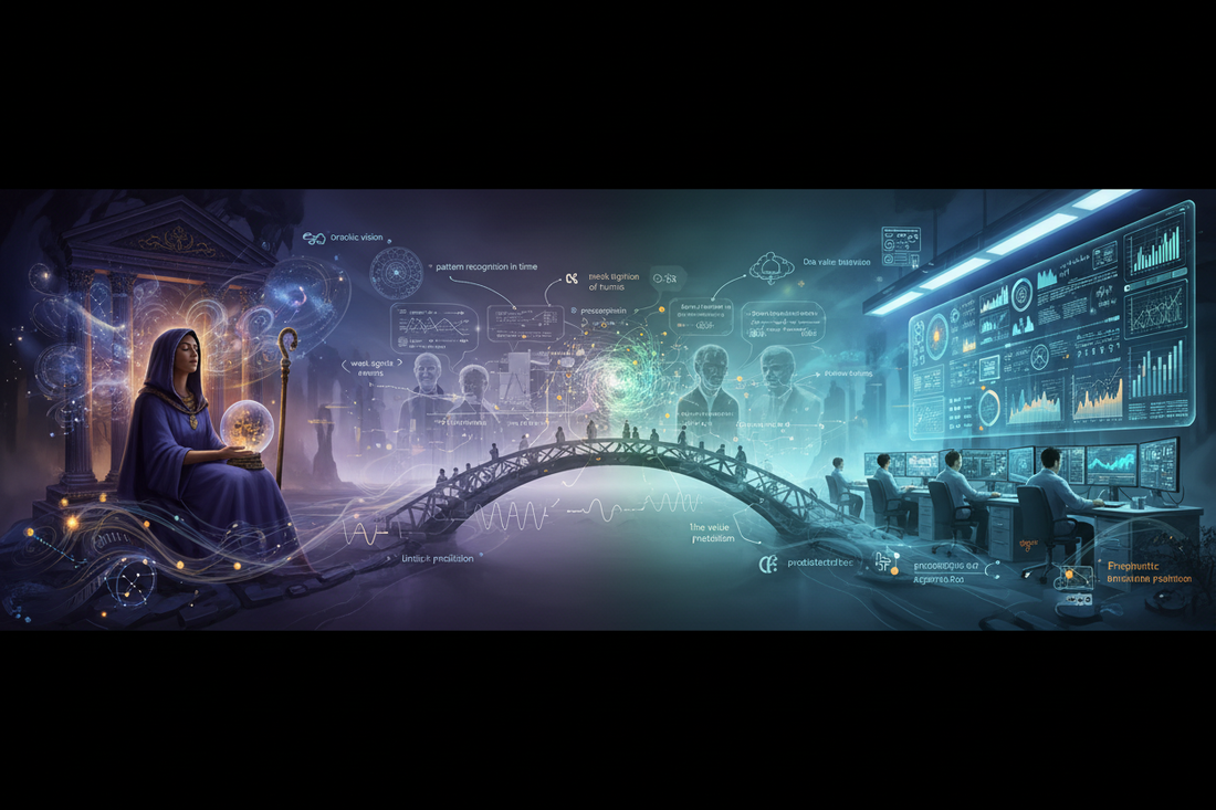 Precognition to Predictive Analytics: Forecasting the Future