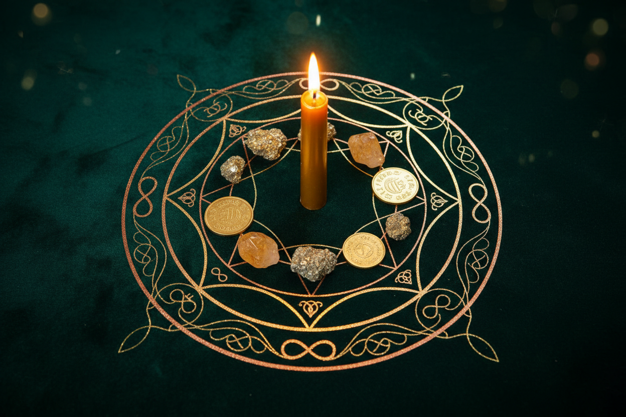Pecunia Infinita Candle: Money Magnet Magic Circle Guide – Nicole's ...