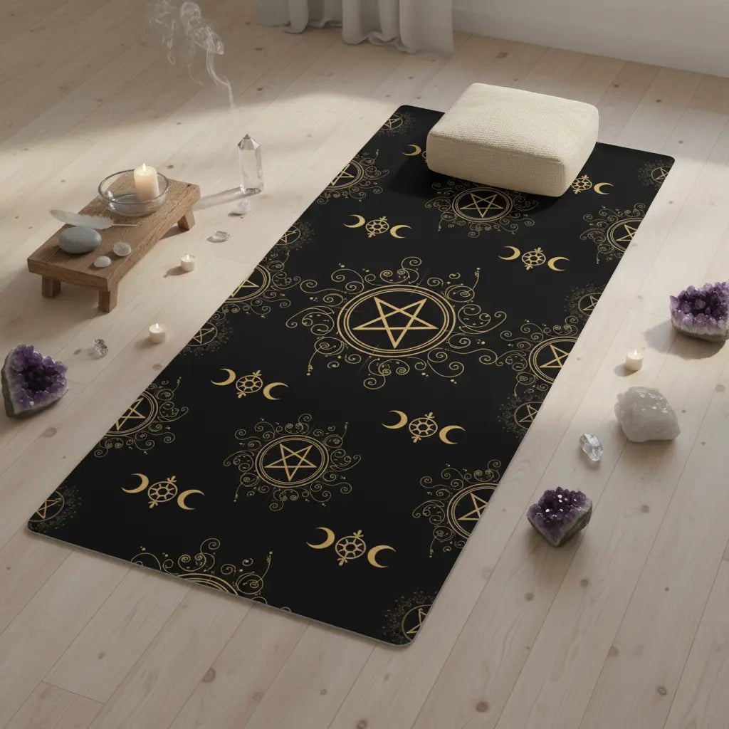 Pentacle Alignment Yoga Mat scene