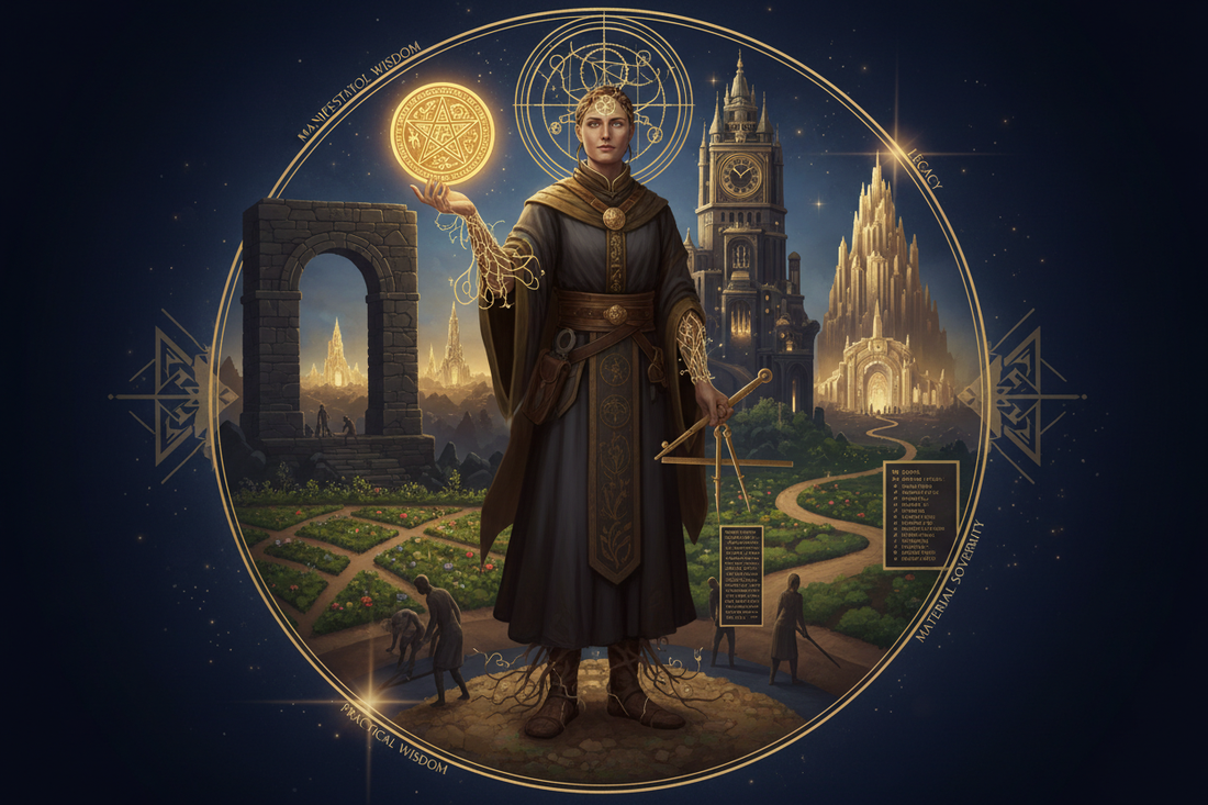 Pentacles as the Builder Archetype — Manifestation, Value Creation, and Transformation Through Building - Nicole's ritual universe