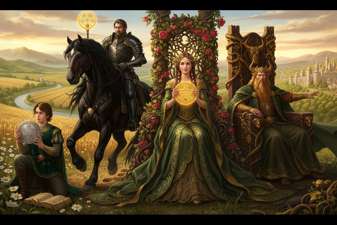 The Pentacles Court Cards: Four Faces of the Earth Personality