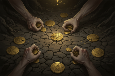 Pentacles Reversed: When Greed Blocks Abundance