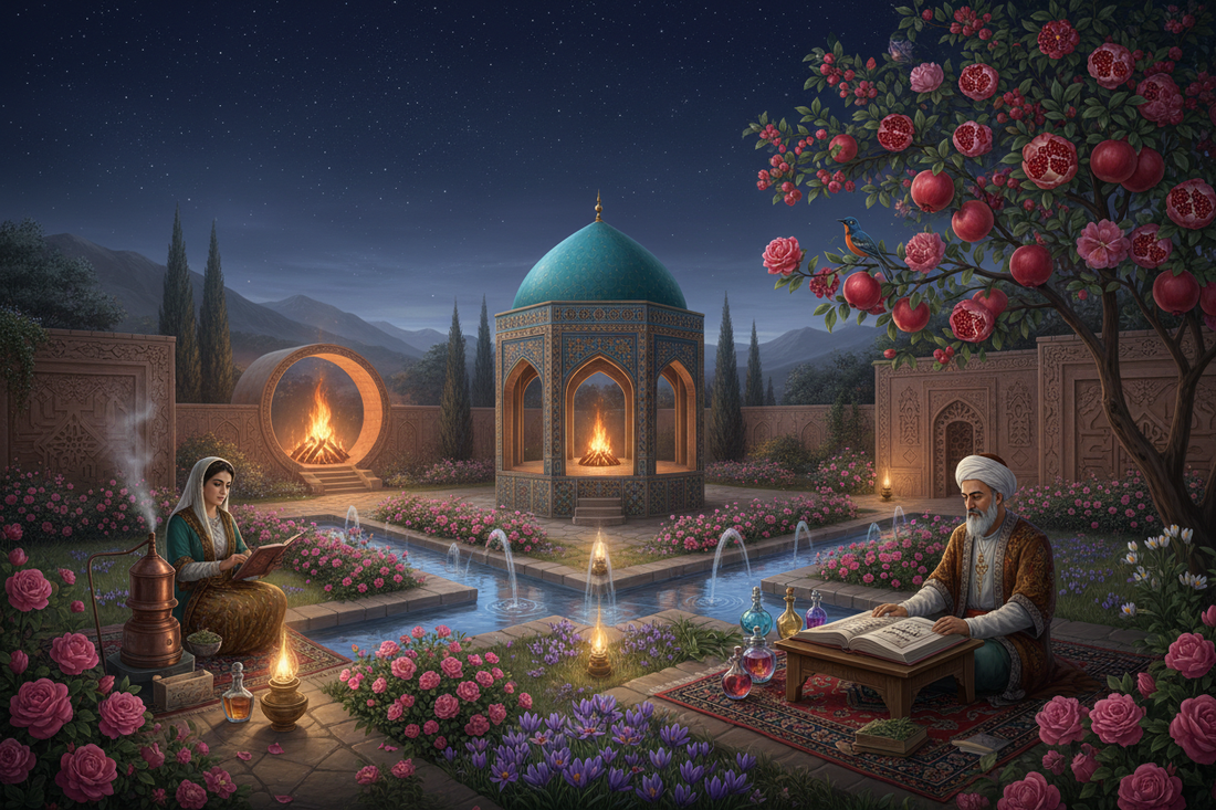 Persian Garden Magic: Zoroastrian and Sufi Herbal Traditions - Ancient Iranian Plant Wisdom & Paradise Gardens - Nicole's ritual universe