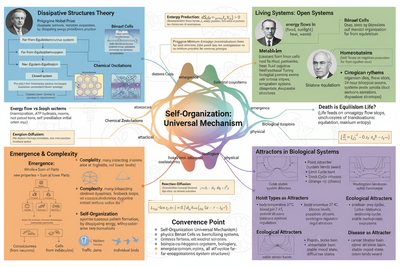 Physics × Biology: Self-Organization in Physical and Living Systems