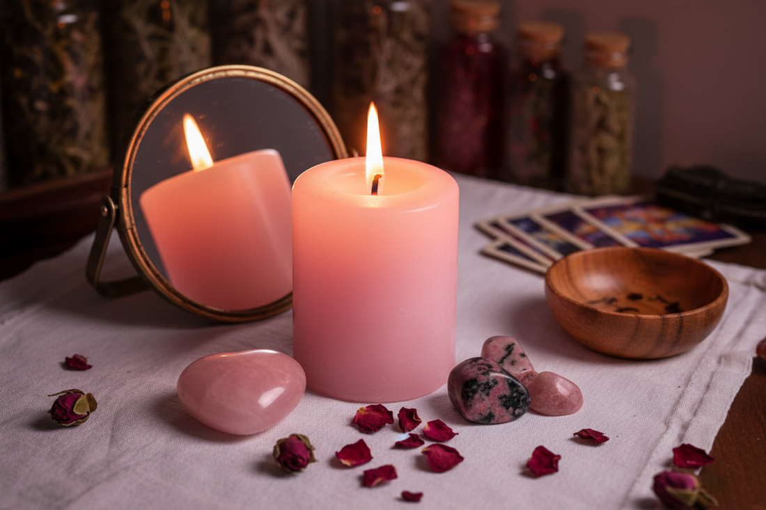 Pink Candle Magic for Self-Healing: Mending the Broken Heart